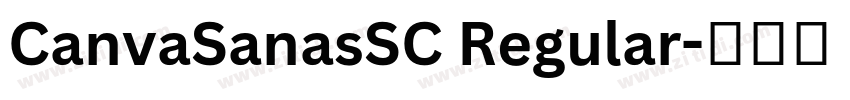 CanvaSanasSC Regular字体转换